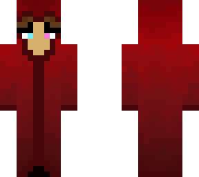 girl in red robe