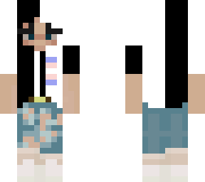 girl with trans flag
