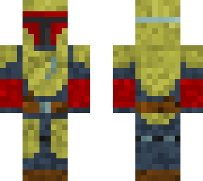 gold and red mandalorian