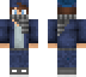 hombre azul