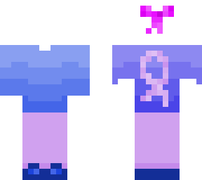 lavender and blue cancer support- bow