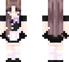 my skin in a maid dress
