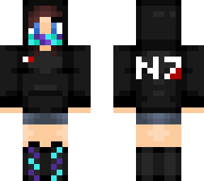 n7 hoodie girl - masked