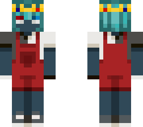 nyxincognito skin, cute girl with short hair and overalls
