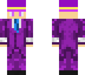 purple man in suit | Minecraft Skin