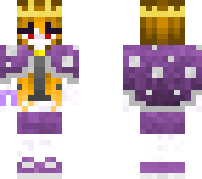 purple mushroom queen w/th cancer support ribbon