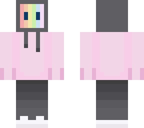 robot with pink hoodie