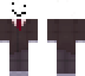 snow man in a suit
