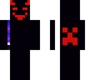black and red devil