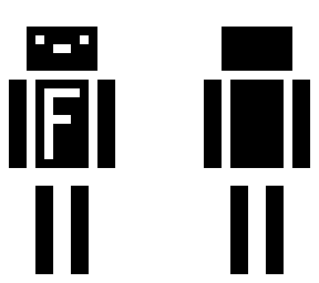 black and white simple skin