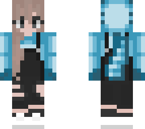 blue axolotl girl