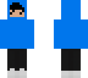 blue hoodie