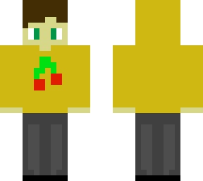 boy with cherry hoodie