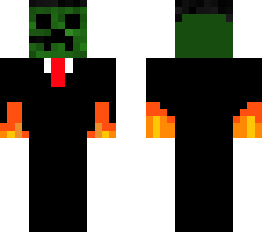 creeper en fiego
