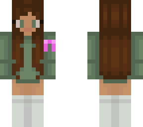 cute girl skin with techo support, goggles, and little dnf