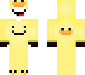 derp in a ducky suit with smile face (updates with gloves)
