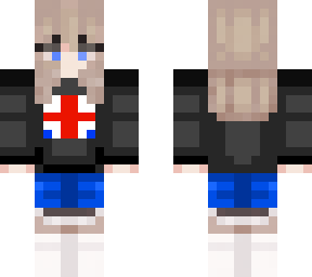girl hoodie uk flag
