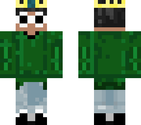 green sweater