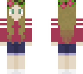 hannah with flower crown & new shirt
