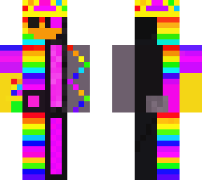 king cyborg rainbow duck with gauntlet