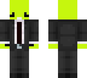 lime business axolotl (black accent version)
