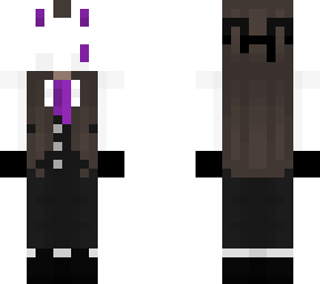 matching bunny mask girl purple