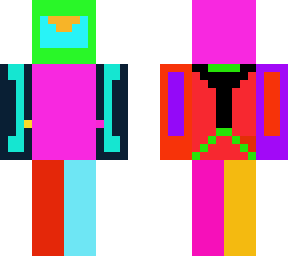 neon minecraft king