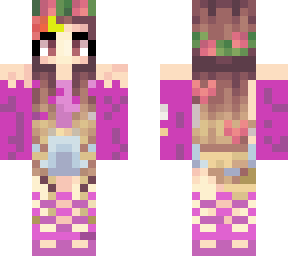 pink princess girl skin