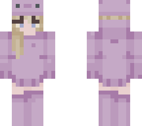 purple  axolotl but blond