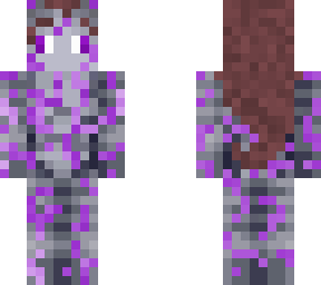 purple ardoni skin with brown hair!