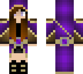 purple mage girl