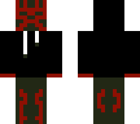 red knight black hoodie