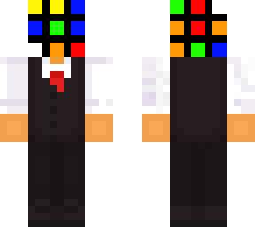 rubik's cube man