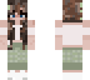 sage green girl