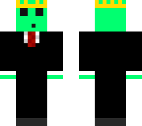 slime king in suit
