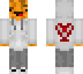 waffle with white hoodie, eyebrows rais