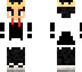 white & black hoodie boy