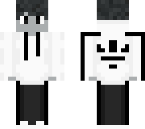 white ghost hoodie man