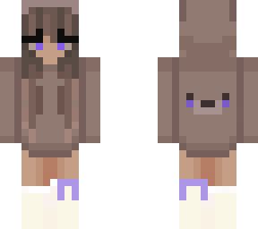 bear hoodie girl [purple version]