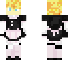 blond maid outfit