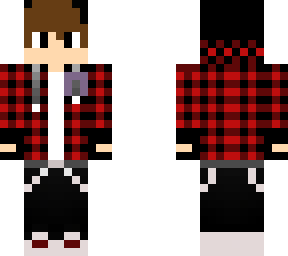 checkered boy with cancer ribbon