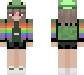 darker modified version of a skin by " spacecat1203 " - rainbow frog girl