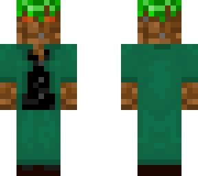 dirt block in a suit