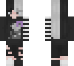 emo split dye (cancer support riibbon)