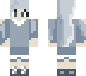 girl with greyblue clothes