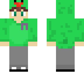 green parrot hoodie skin