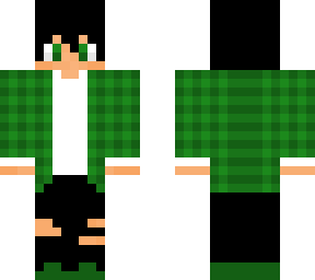 green plaid boy
