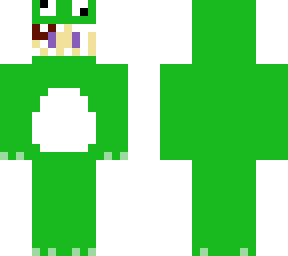green shark costume