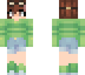 green sweater
