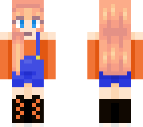 orange off shoulders top with dungarees